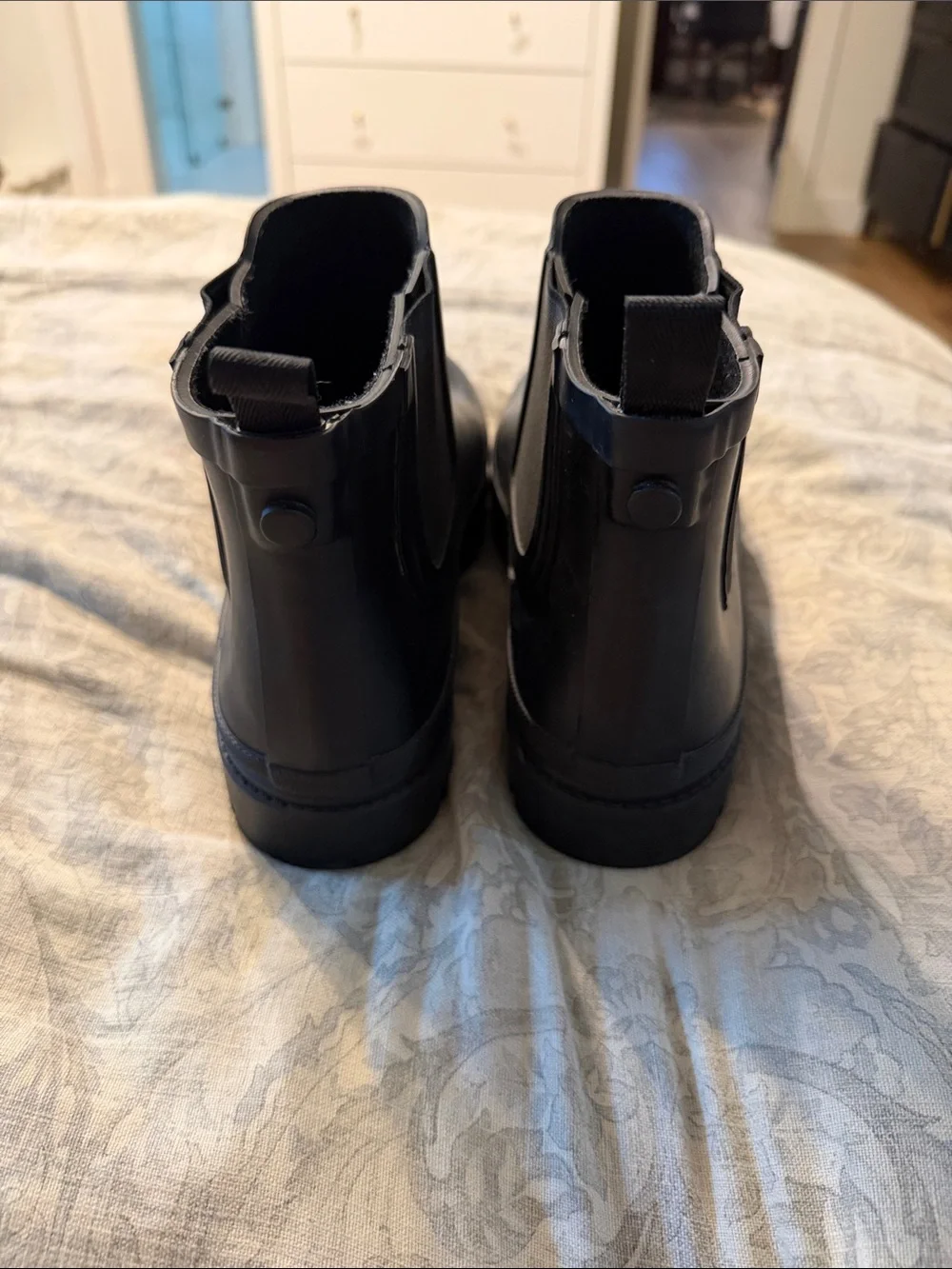 Universal Thread Black Chelsea Rain Boots